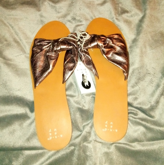 a new day Shoes - Womens Shiny Gray Slip Ons